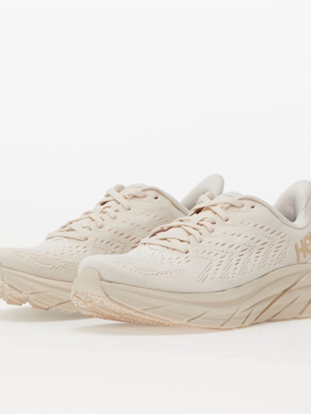Hoka One One Women’s Clifton 8’s, Size 10 - Eggnog / Shifting Sand